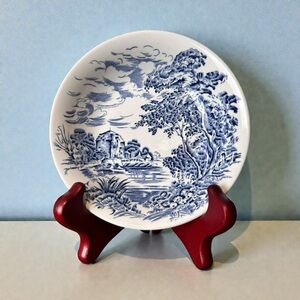 Vintage 60s Enoch Wedgwood "Countryside" transferware trinket dish, Collectible